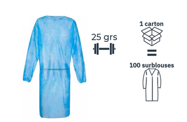Protection Surblouse jetable 25 grammes