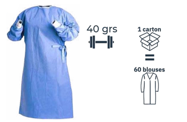 Protection Blouse Médicale stérile 45 grammes