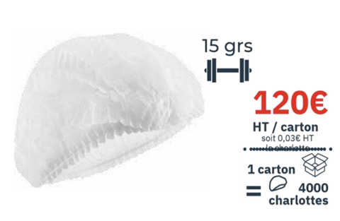 4000 Charlottes en PP protection 15 grammes