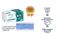 2000 Masques type IIR EN 146823 pour enfants