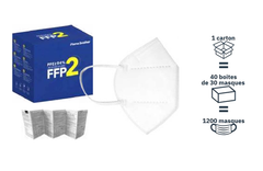Carton de 1200 masques de protection FFP2