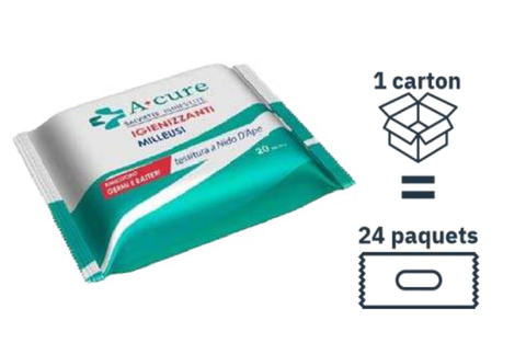 24 paquets de lingettes désinfectantes