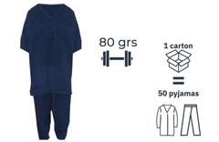 Protection Pyjama col v 80 grammes