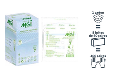 400 paires de gants stériles poudrés