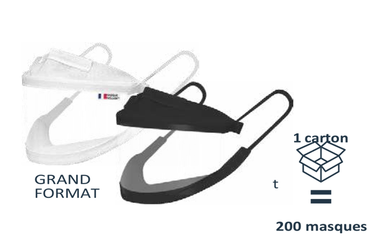 200 Masques transparents fabriqués en France